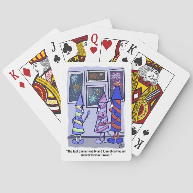 Feuerwerkskörper Spielkarten (Rückseite)