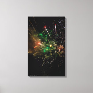 Feuerwerkskörper Wrapper Leinwanddruck