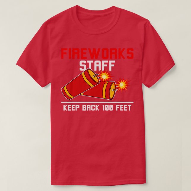 Feuerwerkskräfte Behielt 100 Meter Pyrotechniker z T-Shirt (Design vorne)