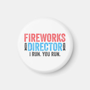 Feuerwerksleiter T-Shirt 4. Juli Shirt Magnet