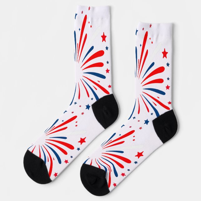 Feuerwerksocken Socken (Linkes Detail)