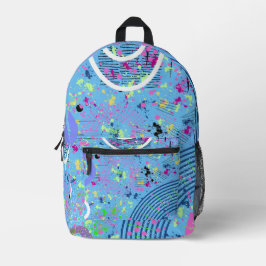 Feuerwerksshow bedruckter rucksack