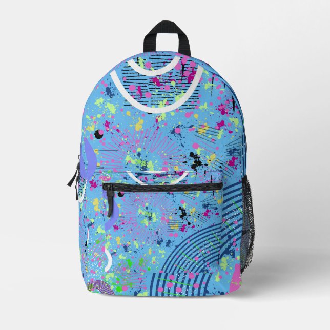 Feuerwerksshow  bedruckter rucksack (Vorderseite)