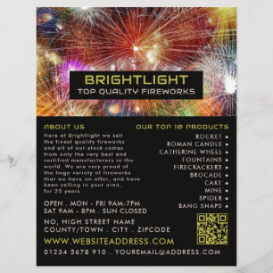 Feuerwerksshows, Feuerwerk-Verkauf Flyer