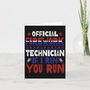 Feuerwerkstechniker 4. Juli Lustig Deutschland Pyr Karte