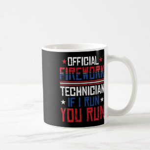 Feuerwerkstechniker 4. Juli Lustig Pyro-Tec Kaffeetasse