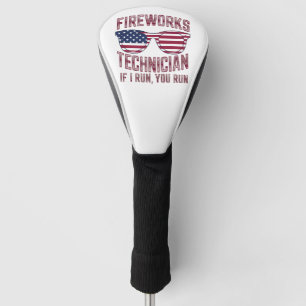 Feuerwerkstechniker 4. Juli Lustig USA Golf Headcover