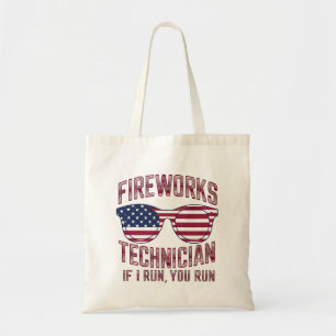 Feuerwerkstechniker 4. Juli Lustig USA Tragetasche
