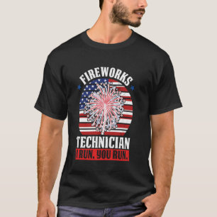 Feuerwerkstechniker, die ich betreibe, führen Sie  T-Shirt