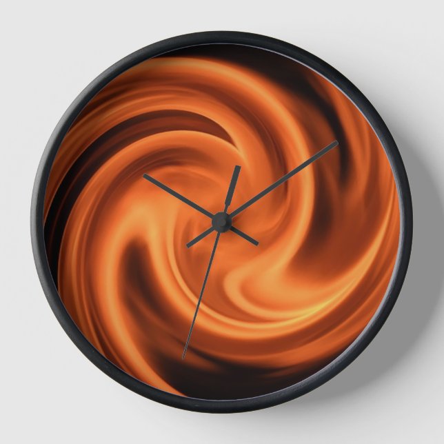 Feuerwirbel Vortex Uhr (Vorderseite)