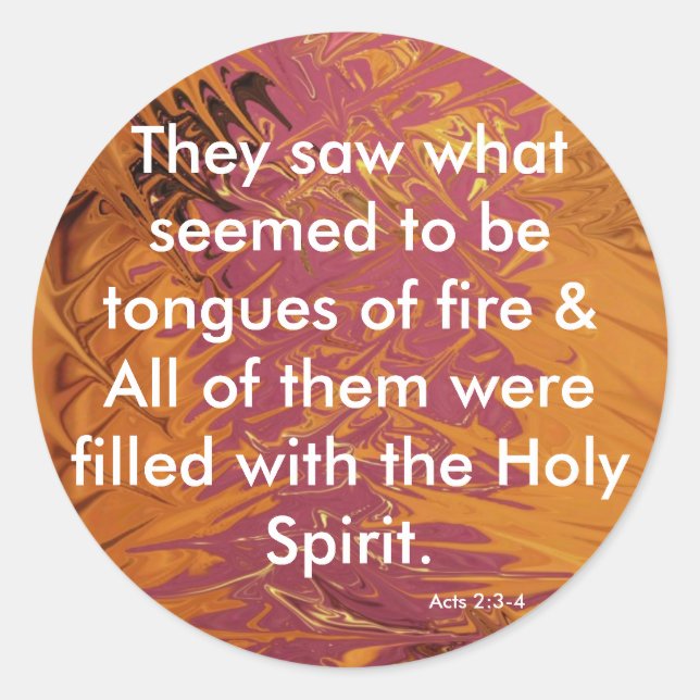 Feuerzangen Runder Aufkleber (Vorderseite)