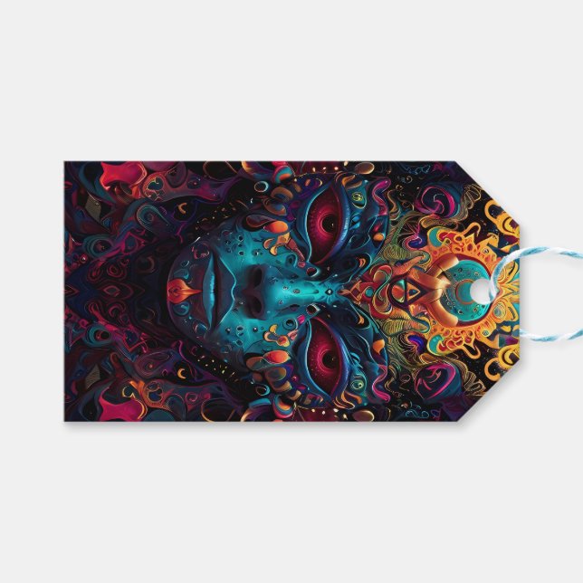 Feuerzeichen für das Göttergeschenk Geschenkanhänger (Vorderseite (Horizontal))