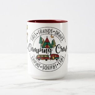 Feuerzeuge, Freunde, Drinks Camping Crew Zweifarbige Tasse