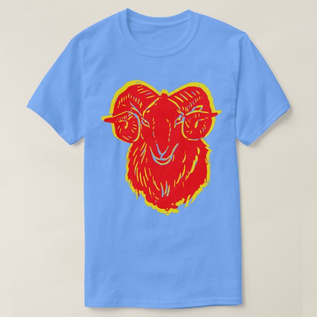 Feuerziege für Wohlstand  T-Shirt (Design vorne)