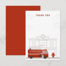 Feuerzug Dankeschön Karte