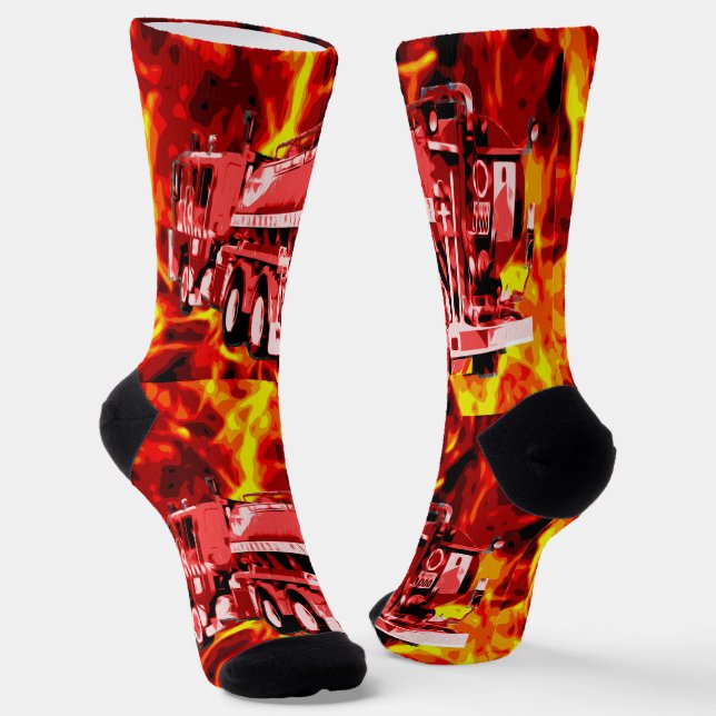 Feuerzug in die Socken der Crew des Feuersturms (Gewinkelt)