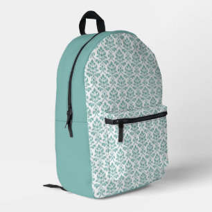 Feuille Damask Aquamarines Muster Bedruckter Rucksack