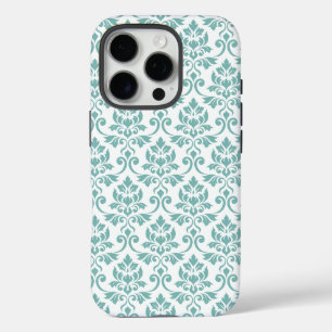 Feuille Damask Aquamarines Muster iPhone 16 Pro Hülle