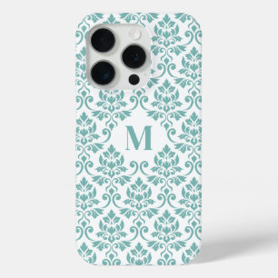 Feuille Damask Aquamarines Muster (Custom) Case-Mate iPhone Hülle