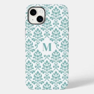 Feuille Damask Aquamarines Muster (Custom) Case-Mate iPhone 14 Plus Hülle