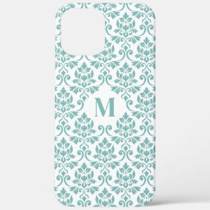 Feuille Damask Aquamarines Muster (Custom) Case-Mate iPhone Hülle