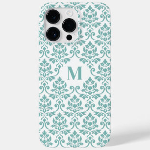 Feuille Damask Aquamarines Muster (Custom) Case-Mate iPhone 14 Pro Max Hülle
