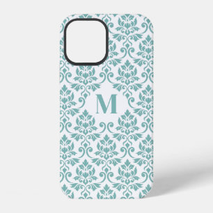 Feuille Damask Aquamarines Muster (Custom) iPhone 12 Hülle