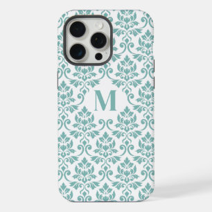 Feuille Damask Aquamarines Muster (Custom) iPhone 15 Pro Max Hülle