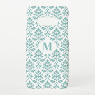 Feuille Damask Aquamarines Muster (Custom) Samsung Galaxy S10E Hülle