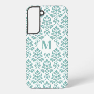 Feuille Damask Aquamarines Muster (Custom) Samsung Galaxy Hülle