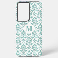 Feuille Damask Aquamarines Muster (Custom)