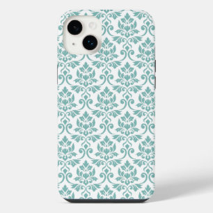 Feuille Damask Aquamarines Muster iPhone 14 Plus Hülle