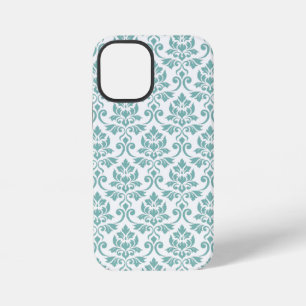 Feuille Damask Aquamarines Muster iPhone 12 Mini Hülle