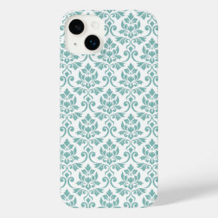 Feuille Damask Aquamarines Muster iPhone 14 Plus Hülle