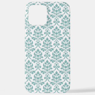 Feuille Damask Aquamarines Muster iPhone 12 Pro Max Hülle