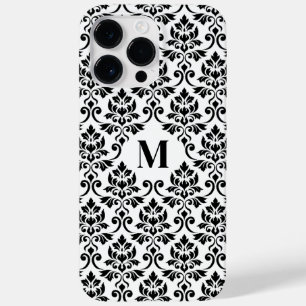 Feuille Damask Black Pattern (Benutzerdefiniert) Case-Mate iPhone 14 Pro Max Hülle