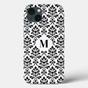 Feuille Damask Black Pattern (Benutzerdefiniert) Case-Mate iPhone Hülle