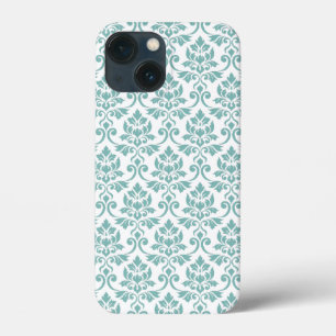 Feuille Damask Teal Muster Case-Mate iPhone Hülle