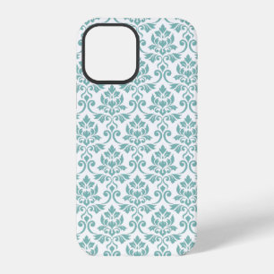 Feuille Damask Teal Muster iPhone 12 Pro Hülle