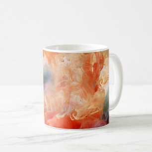 Feurige Adern aus flüssigem Marmor Kaffeetasse