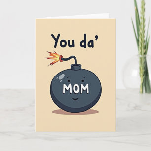 Feurige Du-Die-Mama-Illustrationskarte Karte