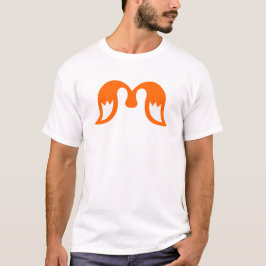 Feurige Gradient Flügel M Buchstabe T-Shirt