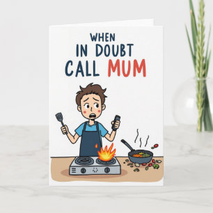 Feurige Kitchen Mum Tag Karte