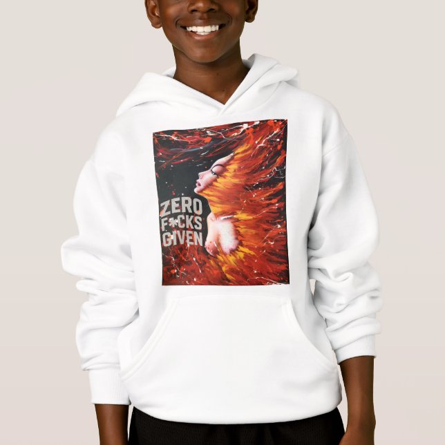 "Feuriger Geist" Jungen Hoodie (Vorderseite)