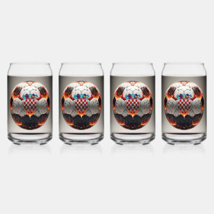 Feuriger kroatischer Fußball   Dosenglas