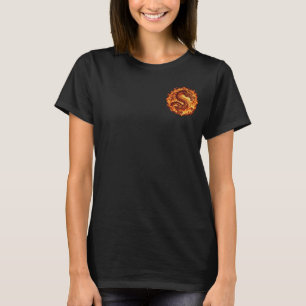 Feuriger Oranger Drachen Feuer Flammen Geschenk fü T-Shirt