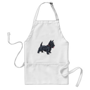 Feuriger Scottie-Hund Schürze
