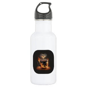 Feuriger Weihnachtskaffee mit Herzklopfkunst Edelstahlflasche