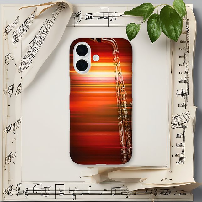 Feuriges Jazz-Saxophon Case-Mate iPhone Hülle (Von Creator hochgeladen)