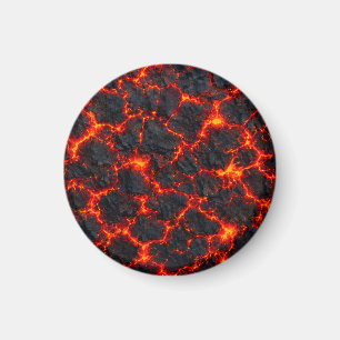 Feuriges Magmamuster Magnet